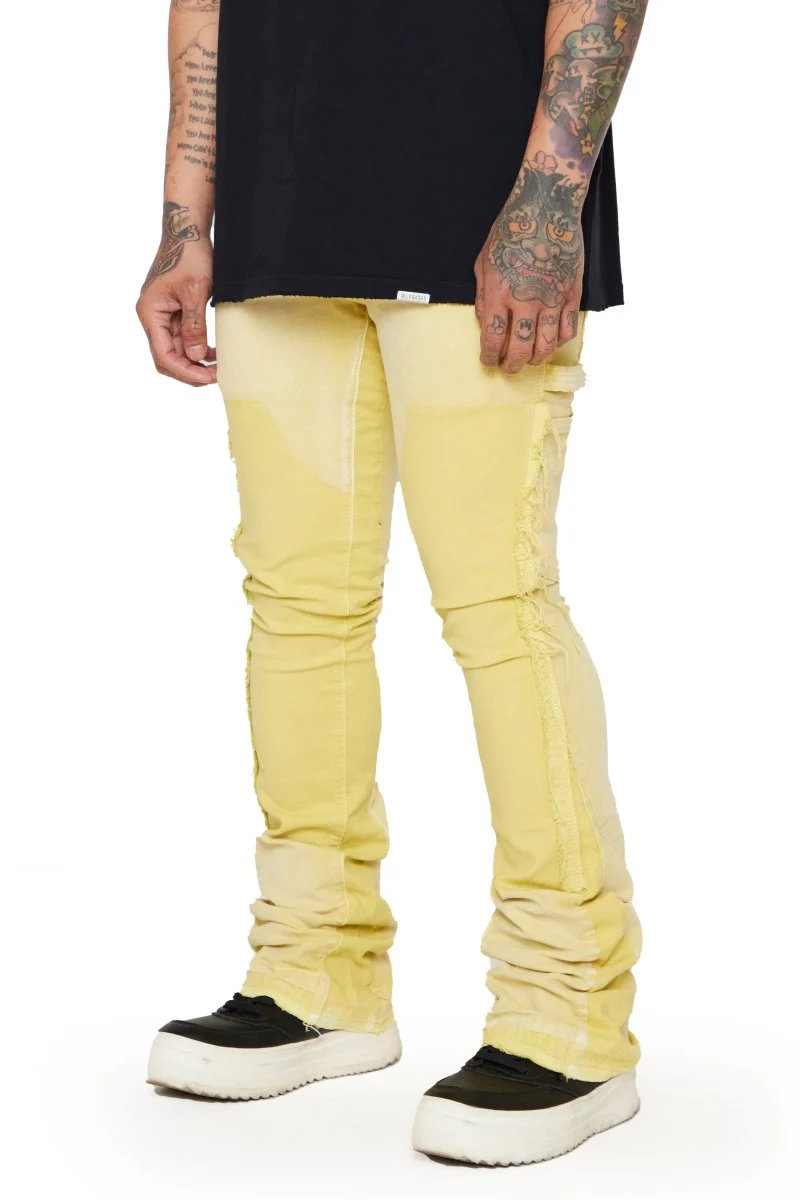 "ALPHA" STACKED FLARE LT. KHAKI - Image 4