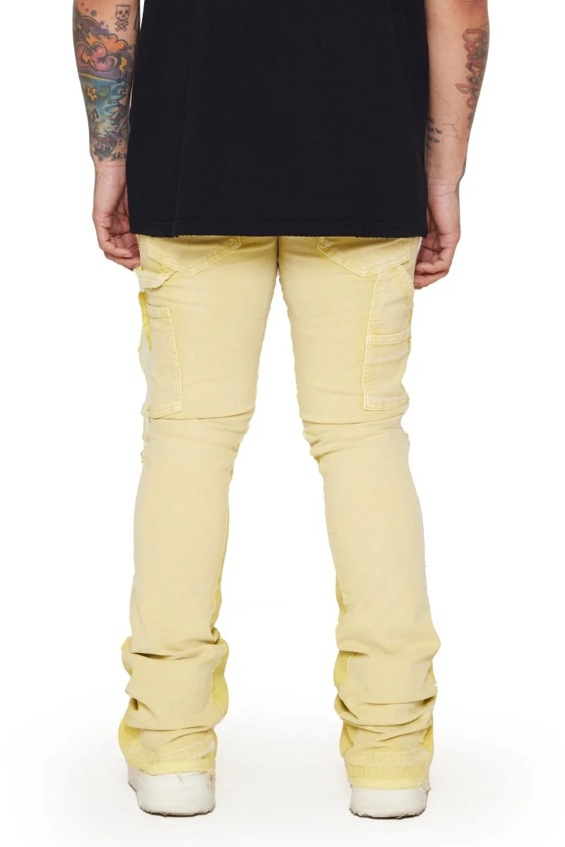 "ALPHA" STACKED FLARE LT. KHAKI - Image 5