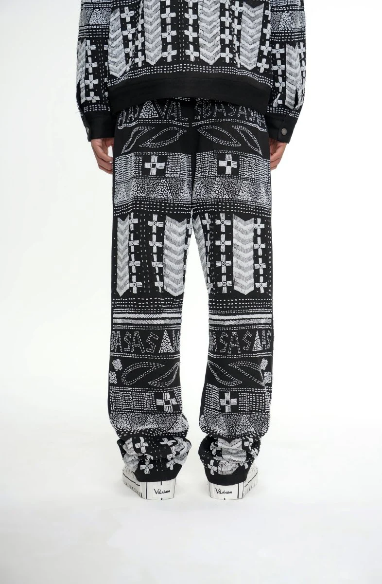 Dedication Grey Multi Hand Beaded Pants - Image 8