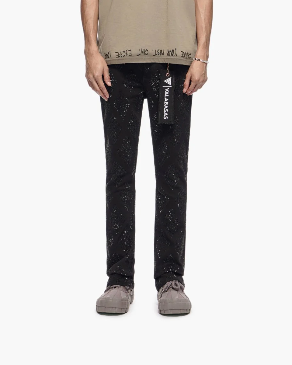 Glim Stacked Flare Jeans Black - Image 4