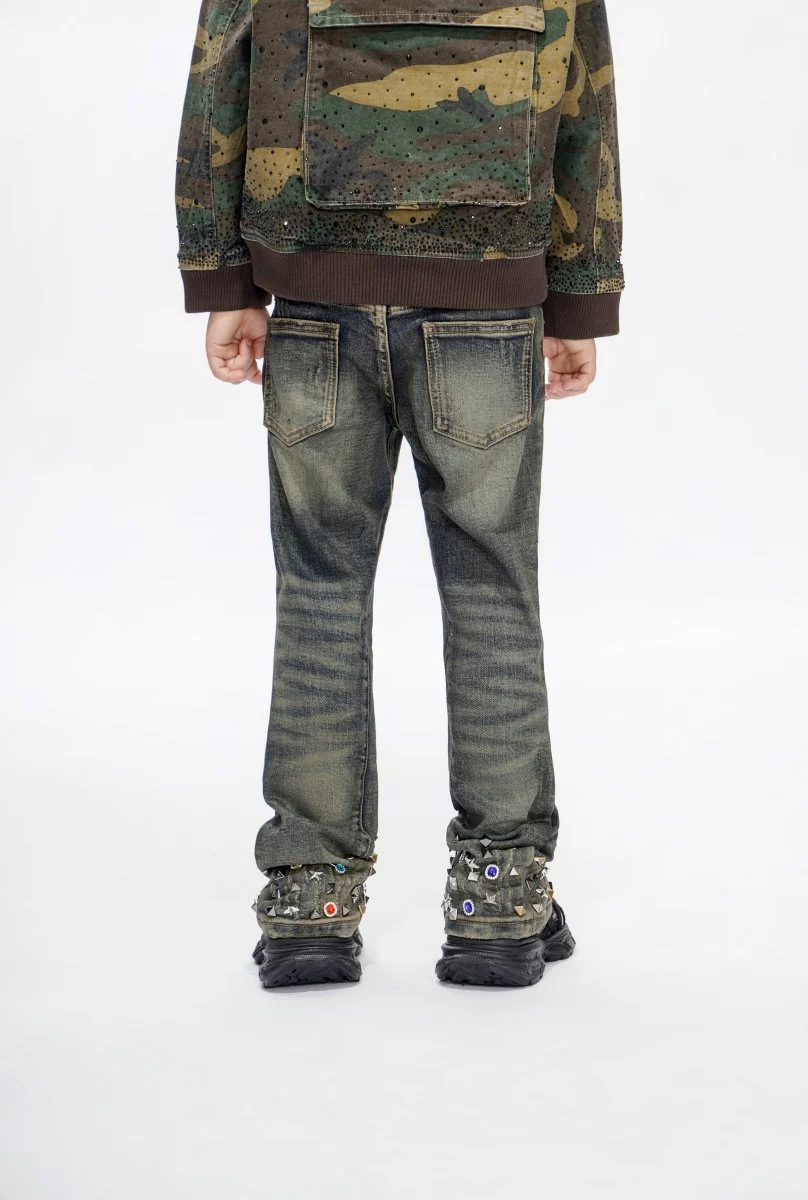 Ion Kids Vt. Wash Waxed Stacked Jeans - Image 3