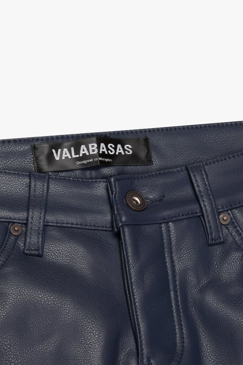 "JEDI" SKINNY/STACKED FLARE JEAN NAVY - Image 5