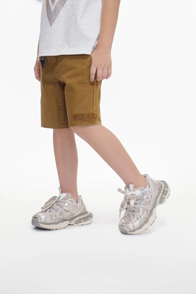 Jr. Shorts Kids Denim Brown Waxed - Image 7
