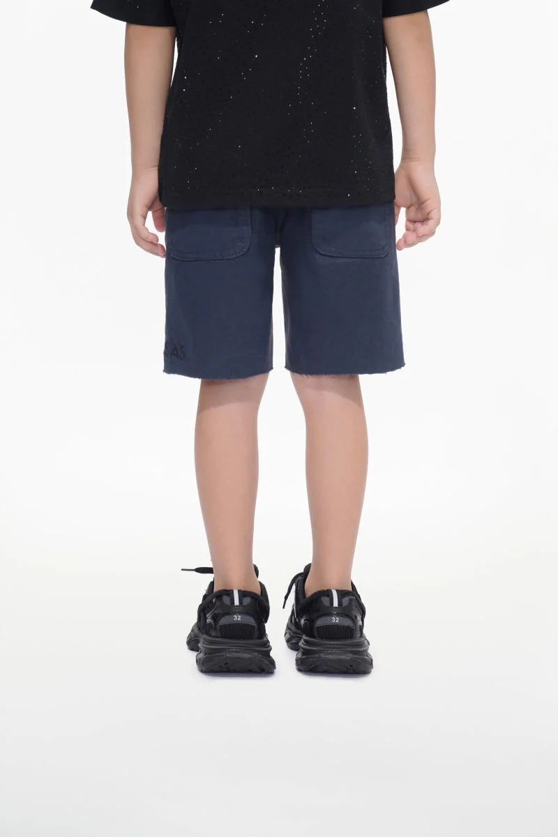 Jr. Shorts Kids Denim Navy Waxed - Image 7