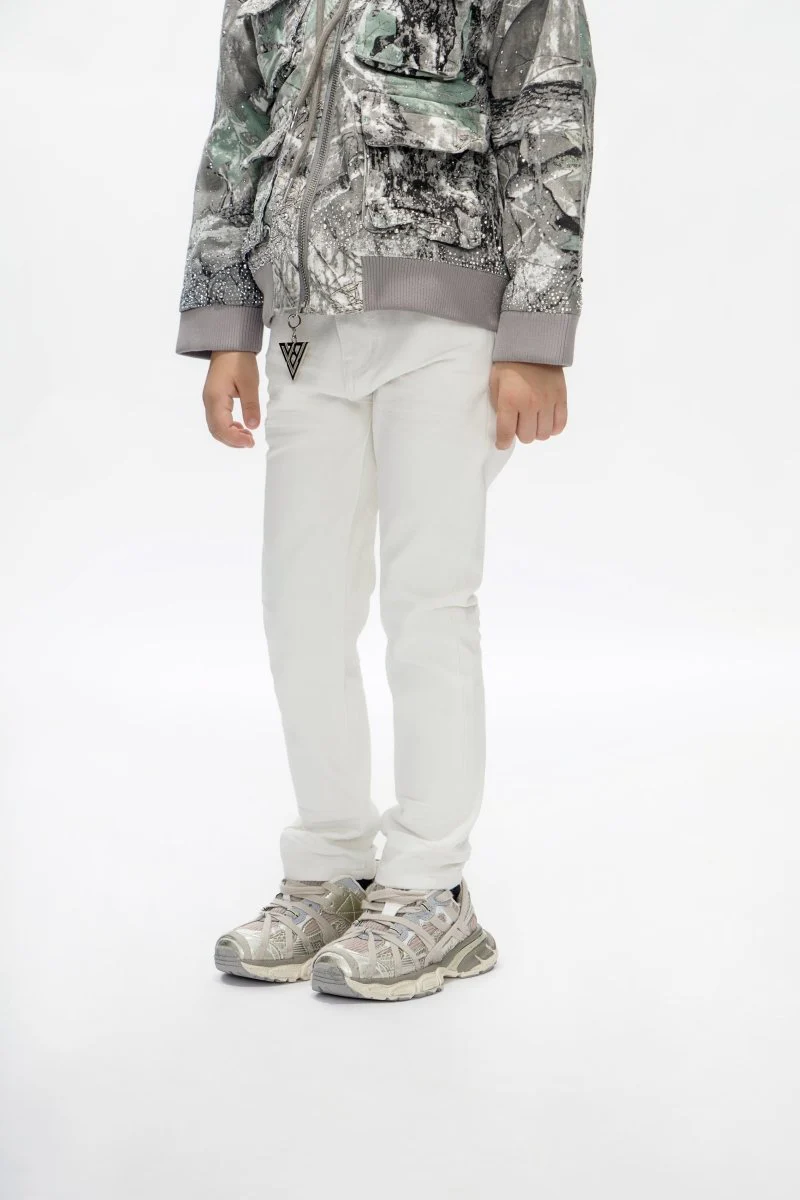 Jr.Slim Kids Jeans White - Image 7