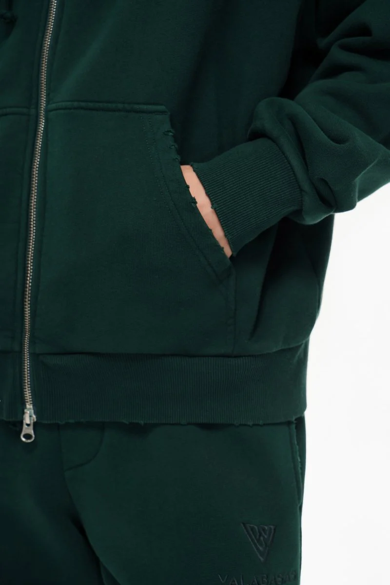 Mr. Fleece Zip Up Green - Image 5