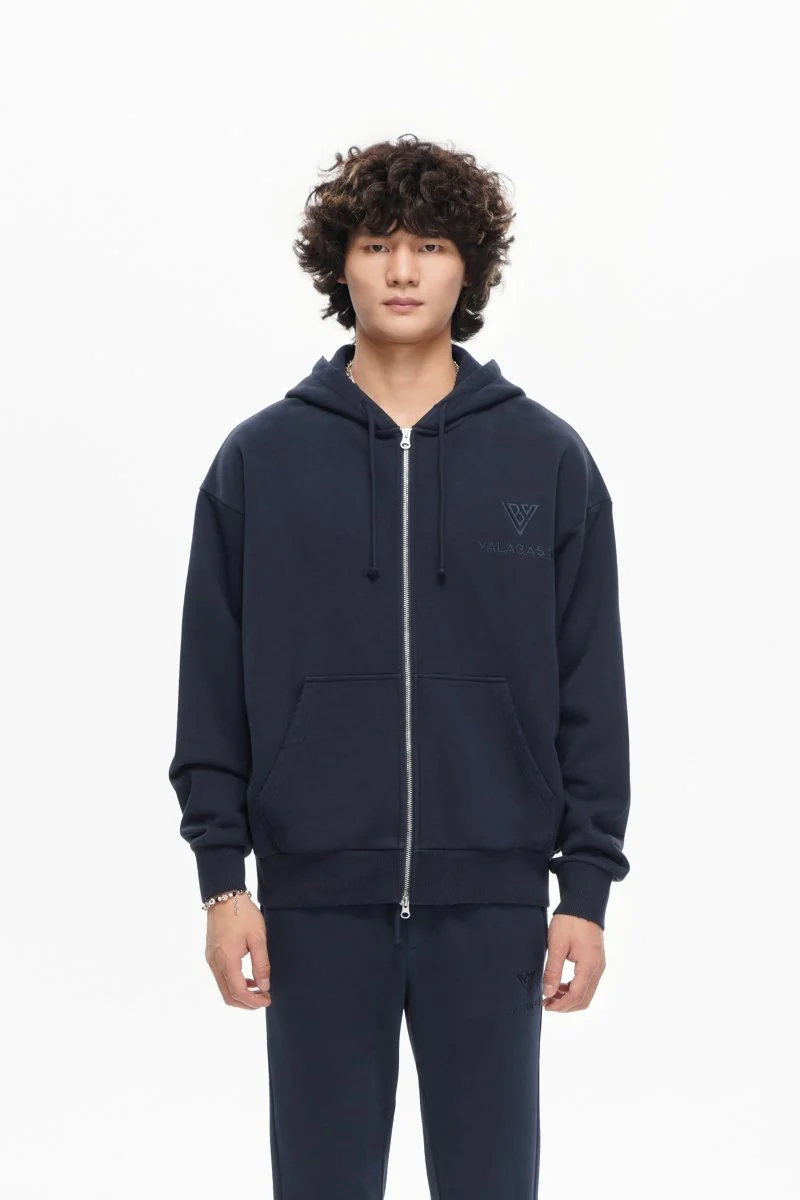 Mr. Fleece Zip Up Navy - Image 10